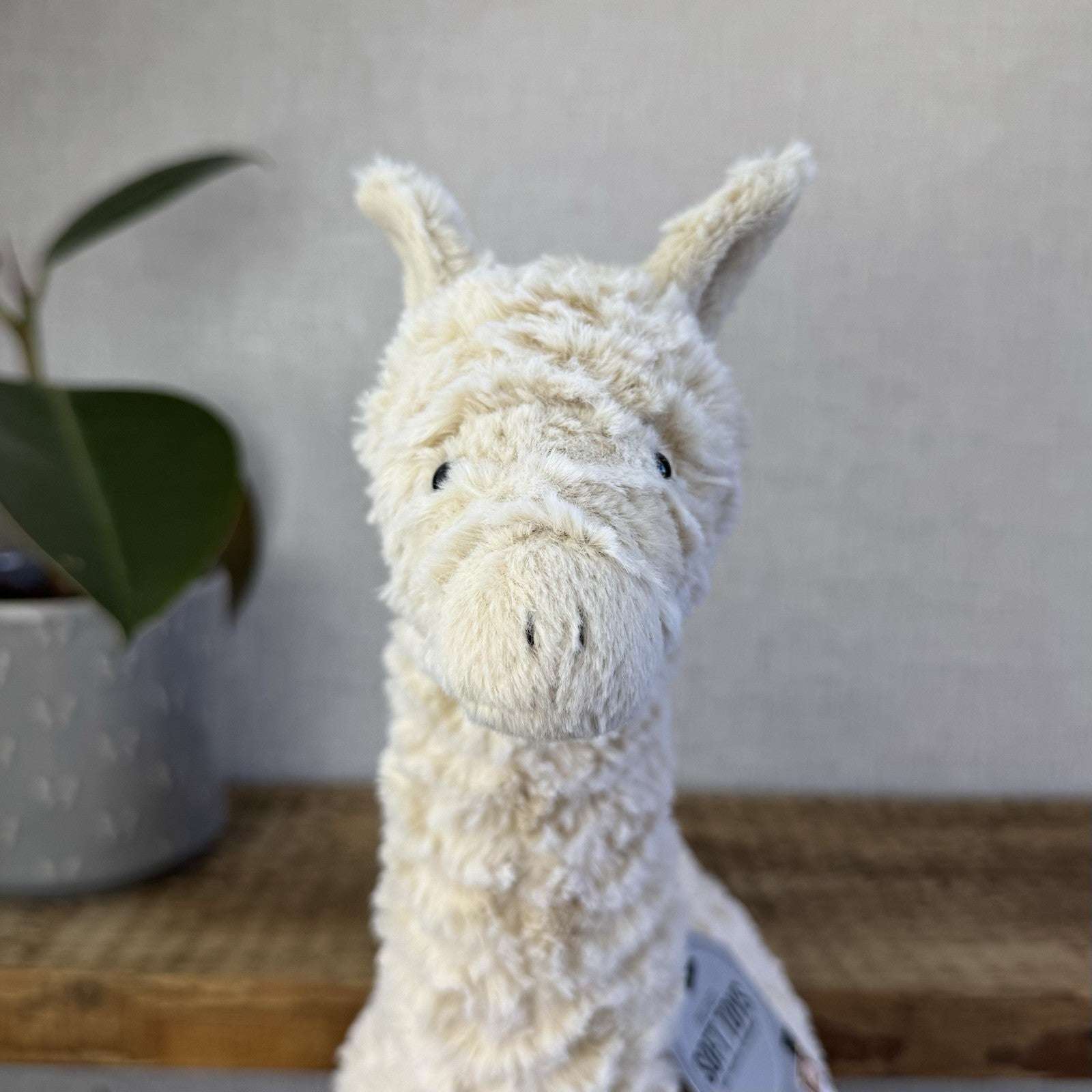 Jellycat Lars Llama - Large Cream Standing Llama Soft Toy Beanie Retired 16”