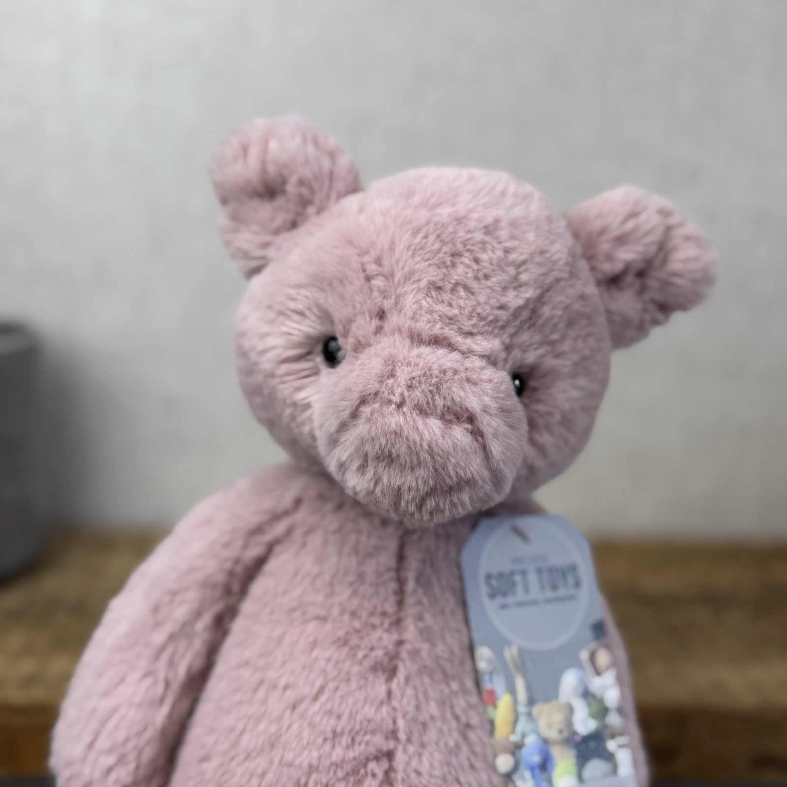 Jellycat Retired Puffles Piglet - Super Soft Pink Pig Beanie Retired 12"