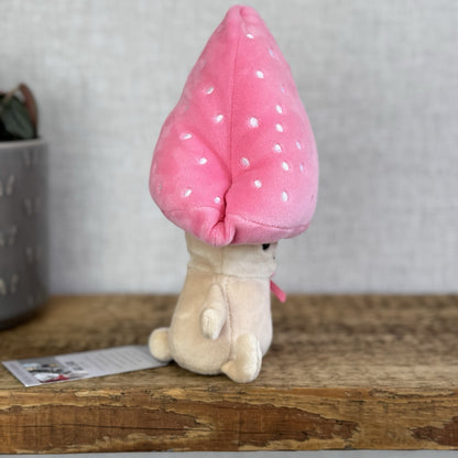 Jellycat Fun Guy Pattie - Pink Toadstool Amuseable Mushroom Soft Toy Small NWOT