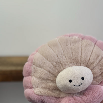 Jellycat Clemmie Clam - Retired Sea Creature Beanie Soft Toy Collectible 8"