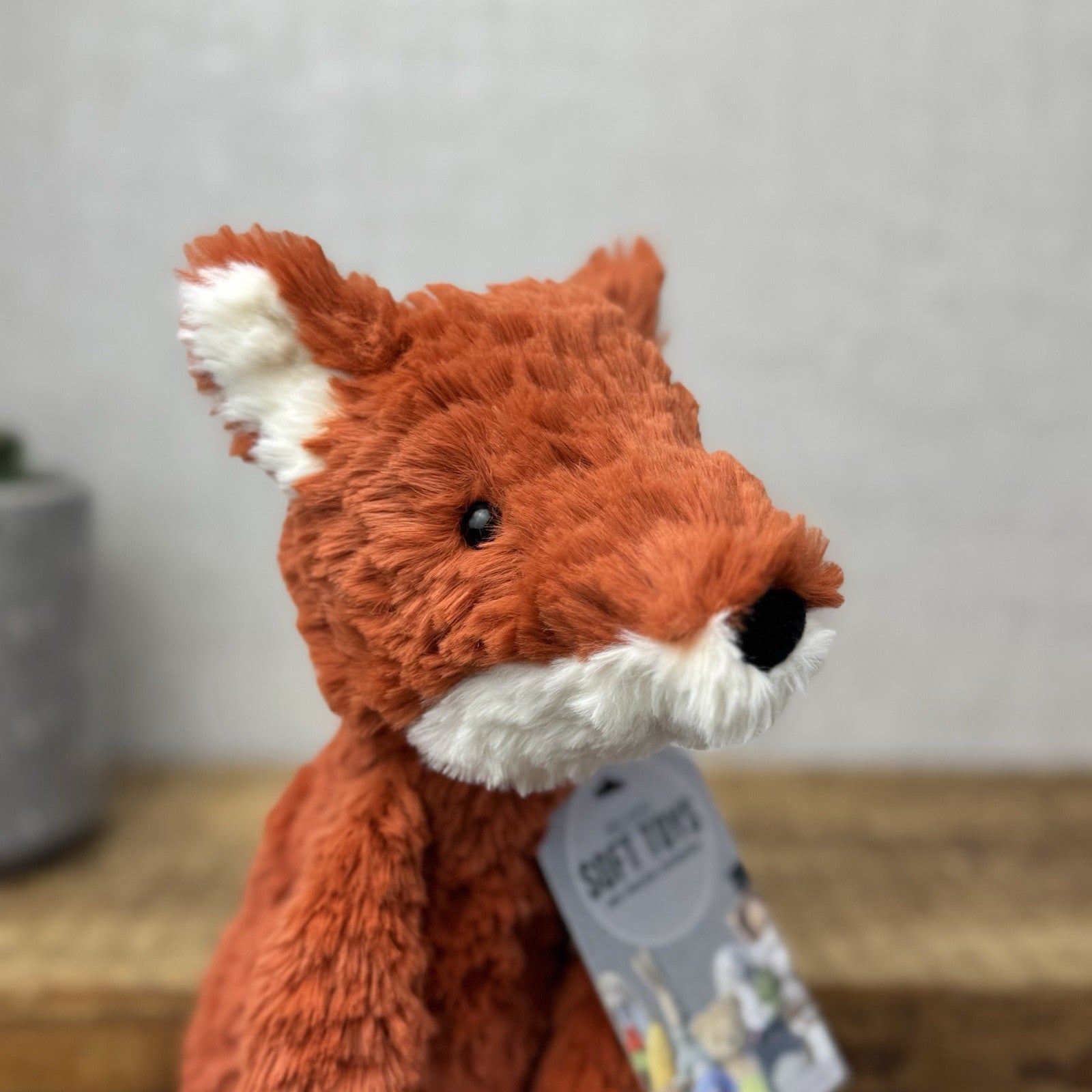 Jellycat Smuffle Fox - Medium Long Limbed Textured Fox Woodland Beanie Rare 15"
