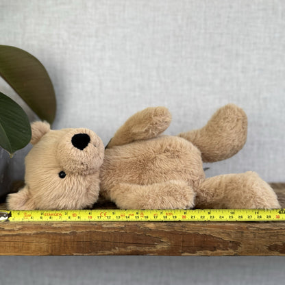 Jellycat Rufus Teddy Bear Plush Soft Toy - Small Fluffy Sitting Bear Beanie 10"