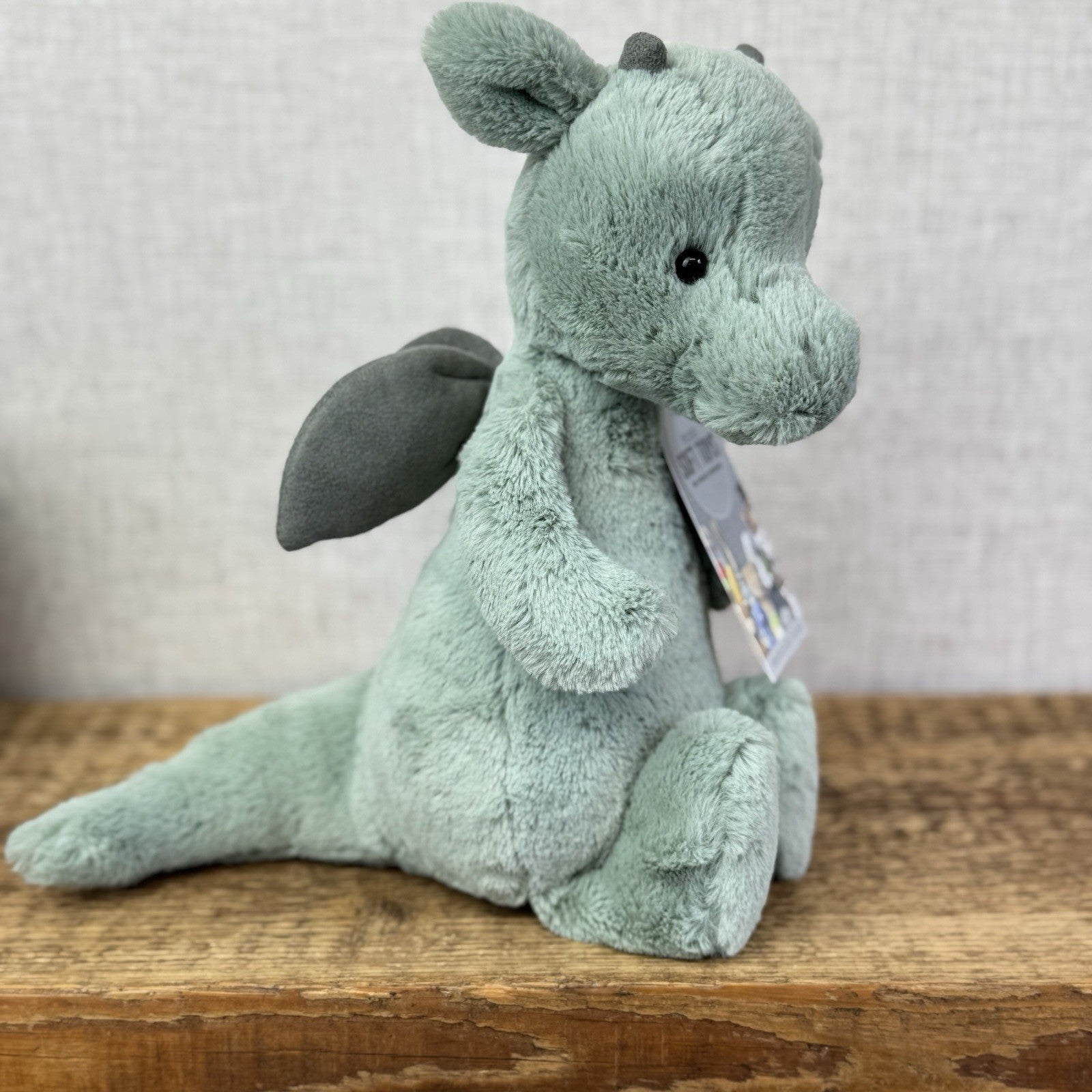 Jellycat Medium Bashful Dragon - Light Green/sage Dragon Soft Toy NWOT