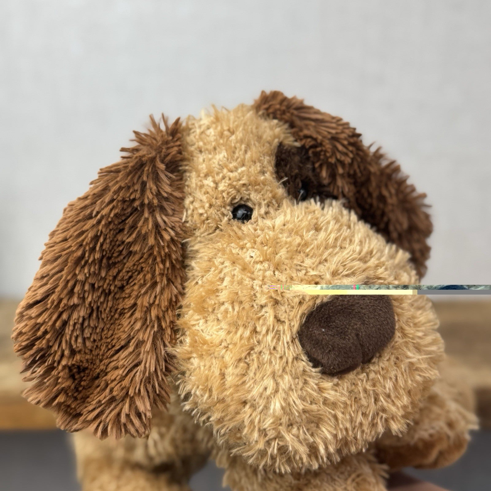 Russ Berrie Vintage Pillow Dog - Cani - Brown Floppy Beanie Dog Retired Rare 16"