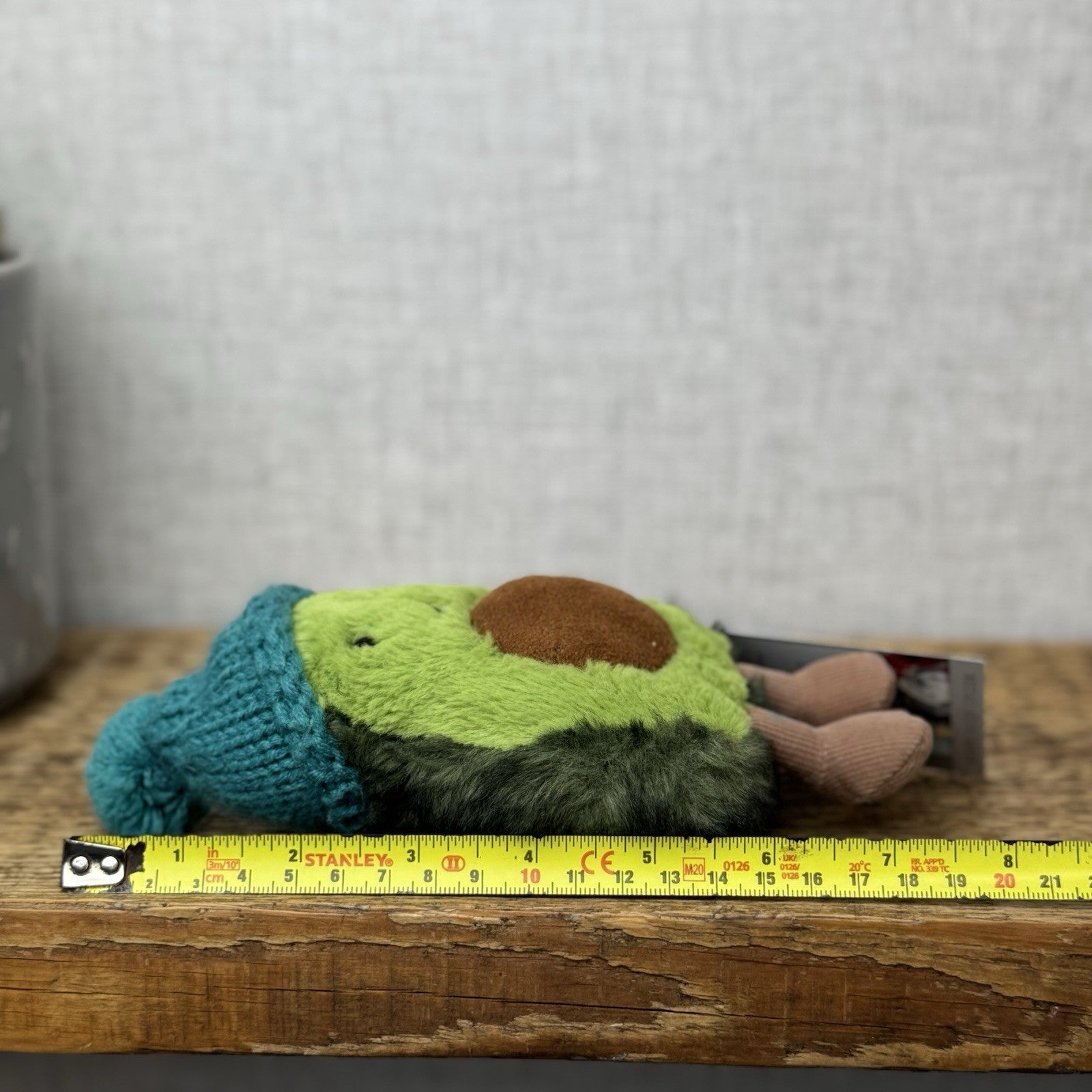 Jellycat Amuseable Cozi Avocado With Hat Plush Soft Toy - Teal Cozi Avacado NWOT