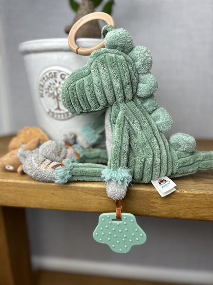 Jellycat Cordy Roy Baby Dino Jitter Soft Toy Plush Baby Activity Toy