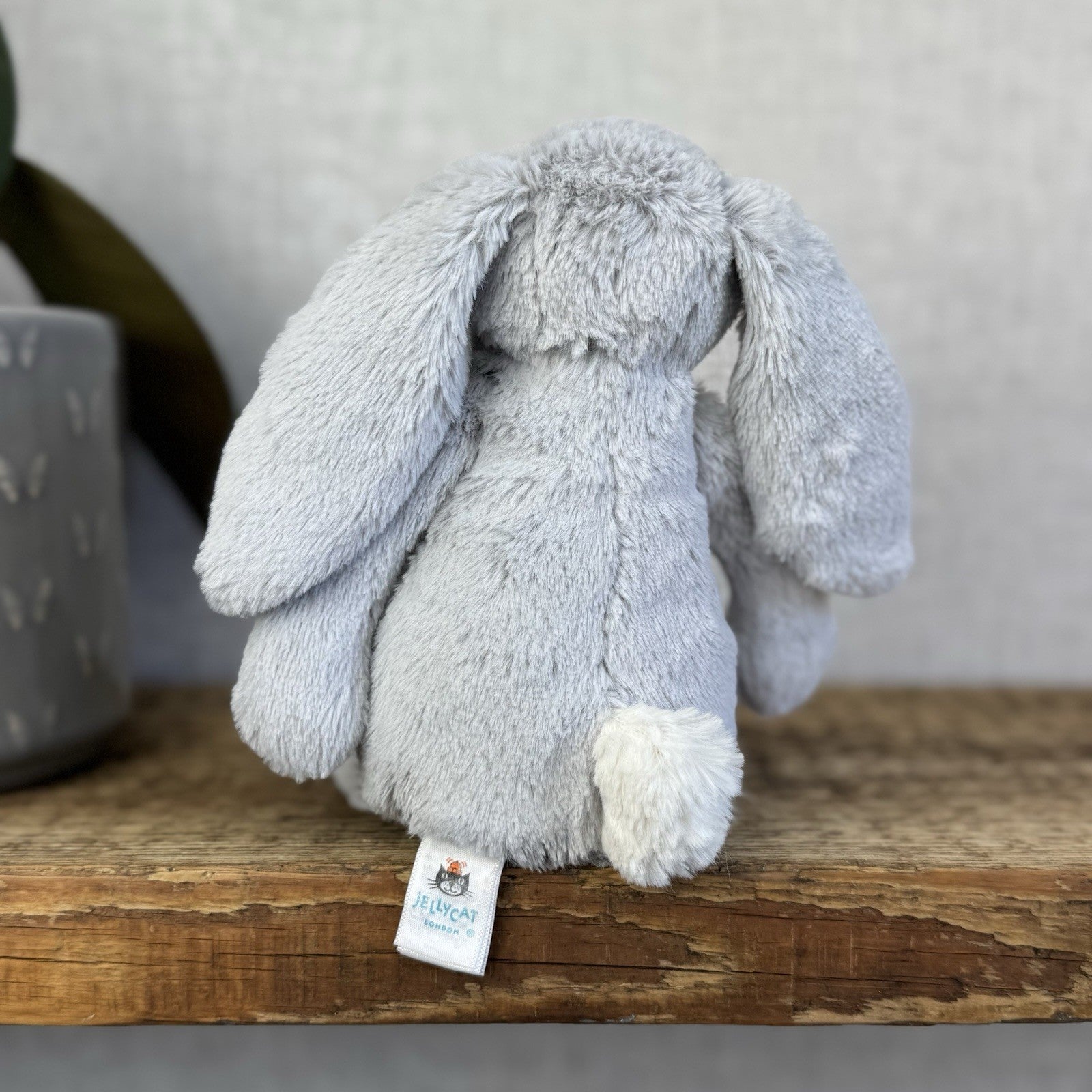 Jellycat Small Silver Blossom Bloom - Silver Bunny Floral Ears & Feet Small 8”