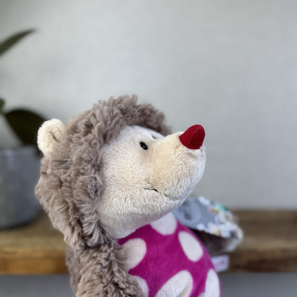 Nici Forest Friends Harriet Hedgehog - Fluffy Hedgehog Beanie With Pink Tummy