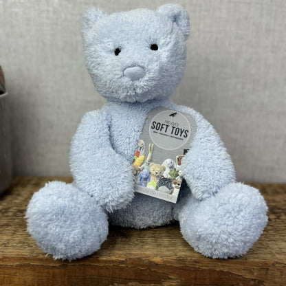 Jellycat Blue Bebe Bear - Little Jellycat Soft Fleecy Blue Baby Bear Plush Rare