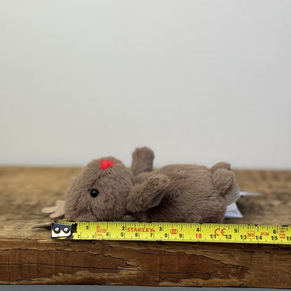Jellycat Fluffy Reindeer - Tiny Brown Mini Reindeer Beanie Soft Toy 4" Rare