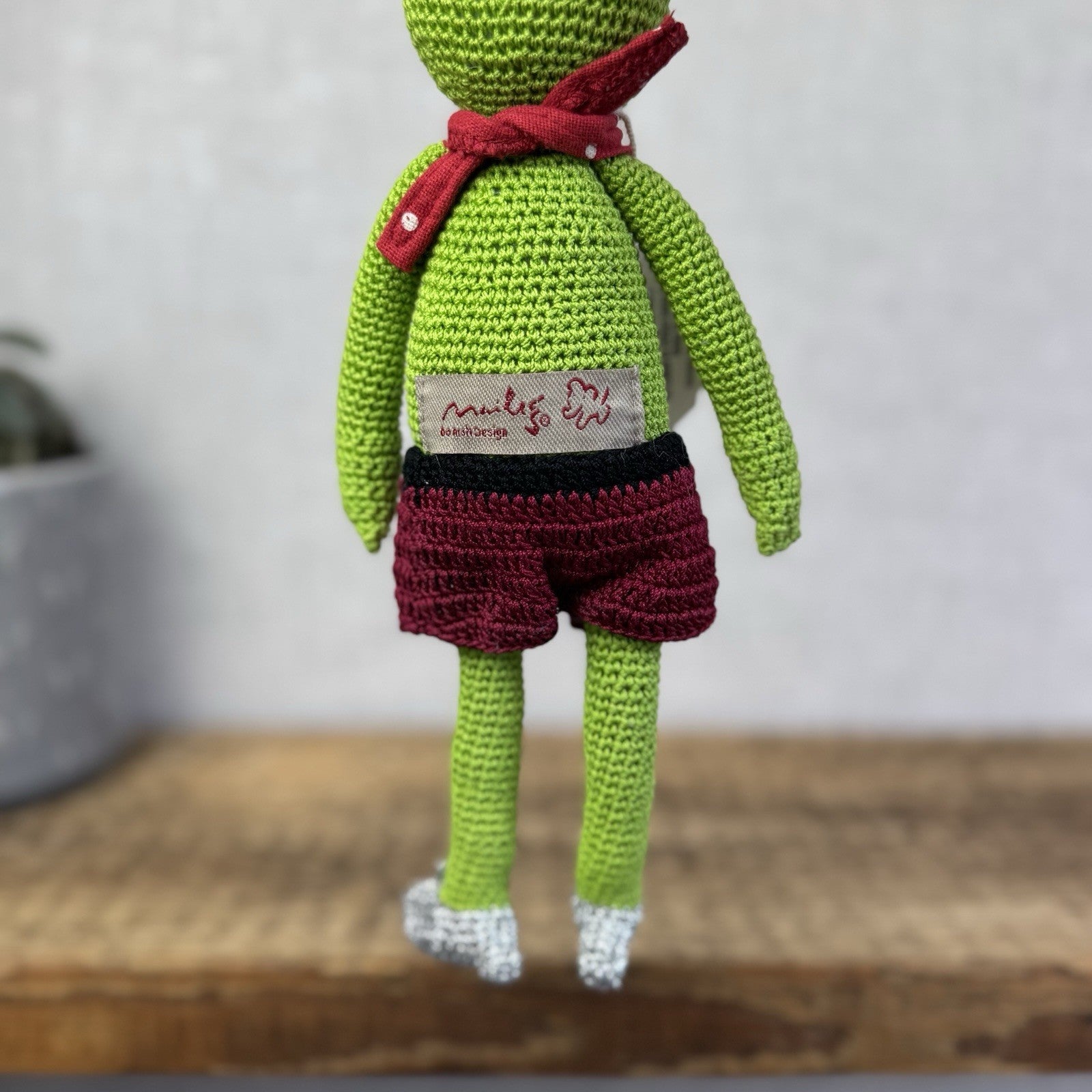 Maileg Knitted Frog Prince - Rare Retired Item 16-0026-00 New With Tags 9"