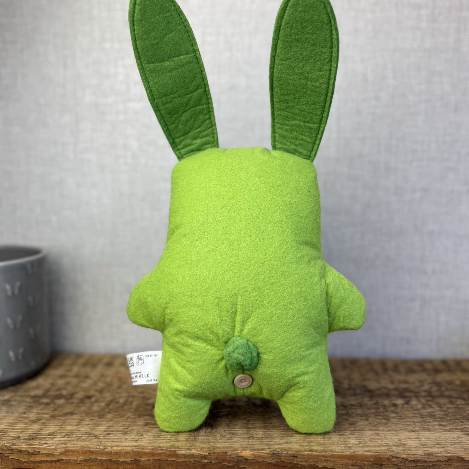 Fuggler Green Rabid Rabbit Fuggler Felt Bunny Rabit Cute Ugly Retired