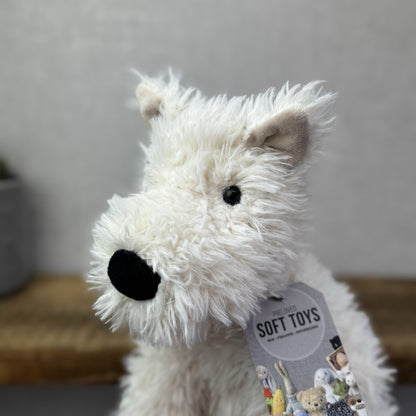 Jellycat Munro - Munro White Westie Scottie Dog Soft Toy Beanie Retired 12” (#2)