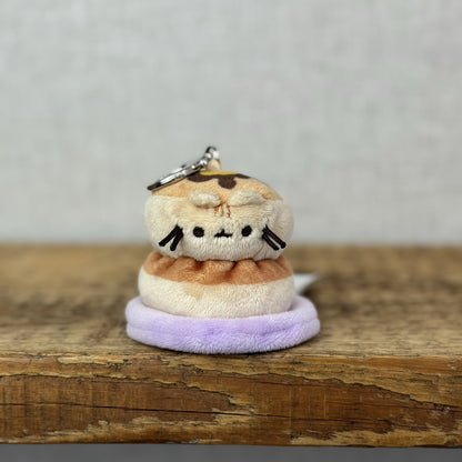 Gund Pusheen Cat - Breakfast Pancakes Blind Series Keychain Cute NWOT 3"