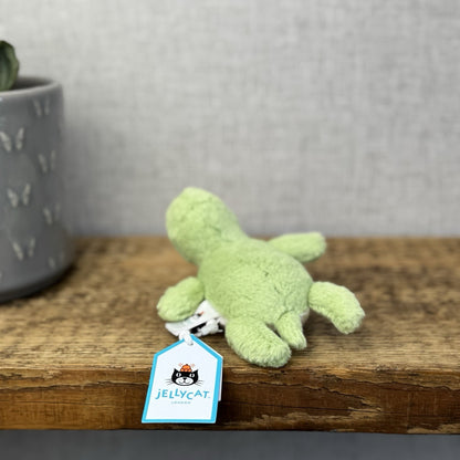 Jellycat Fluffy Turtle - Small Green Sea Turtle Soft Toy Beanie Sea 4” NWT