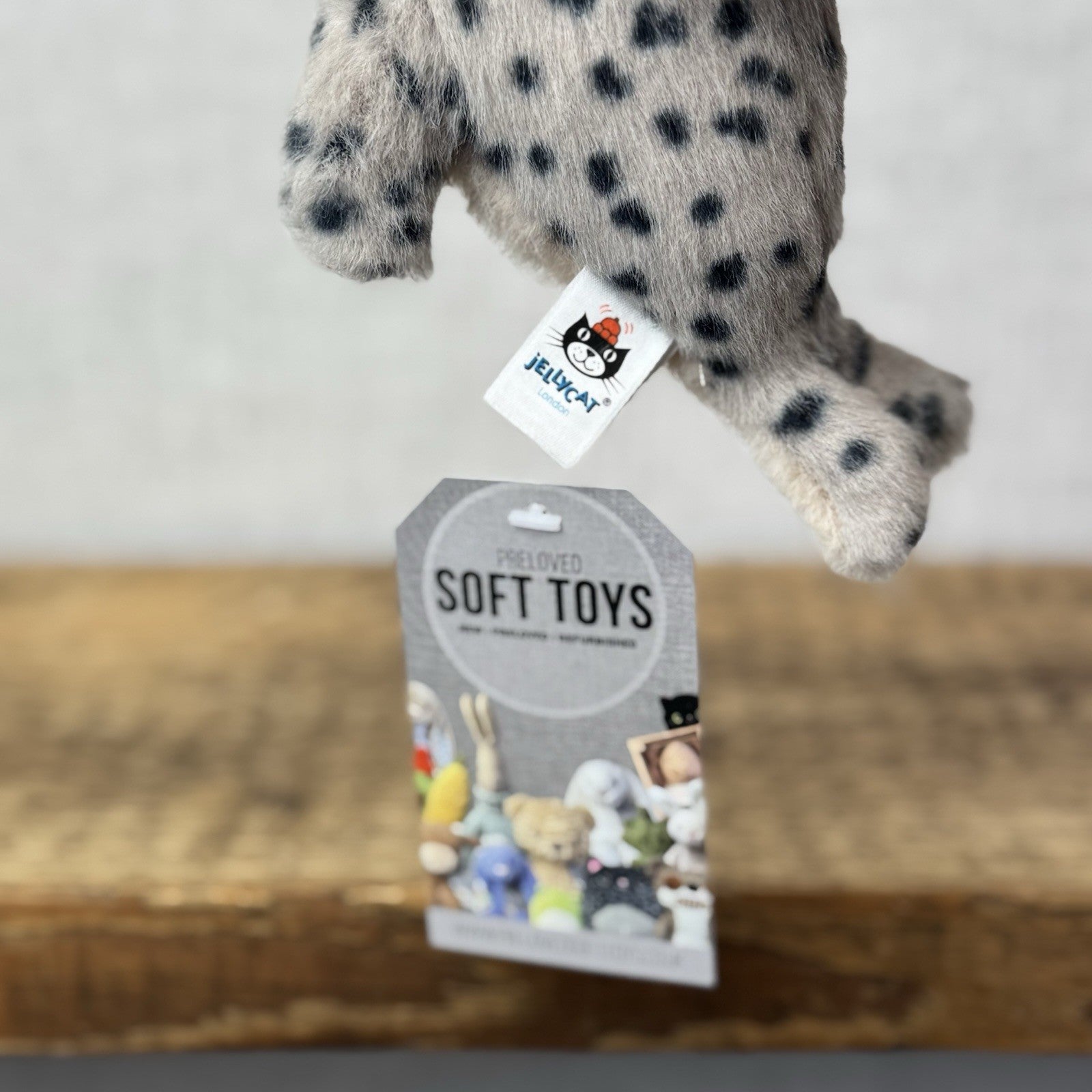 Jellycat Nauticool Spotty Seal - Tiny Fluffy Grey Seal Soft Beanie Pocket Pal