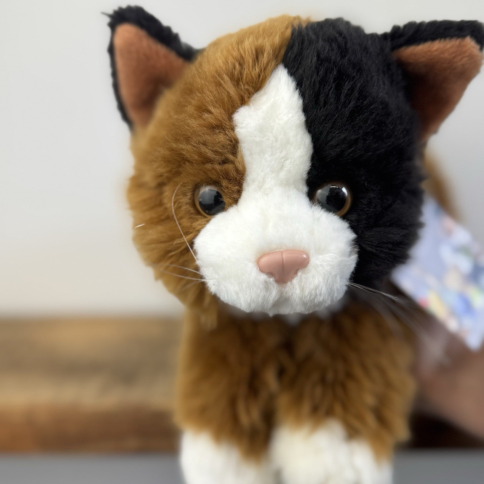 Vintage Dowman Soft Touch - Calico Cat Beanie Soft Toy, realistic ESSA