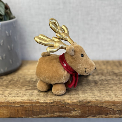 Whitard Of Chelsea Crazy Rudolf (Jellycat Collab) Mini Reindeer Beanie Plush 4"