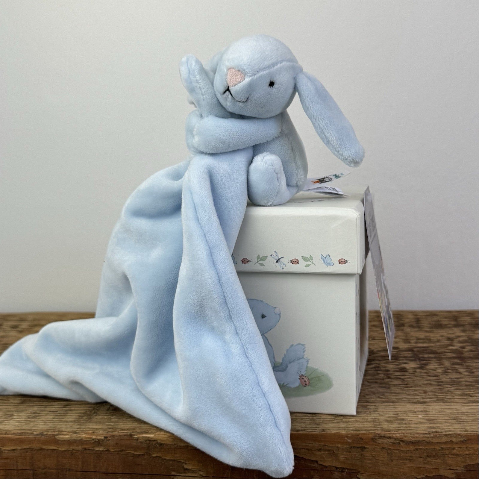 Jellycat My First Soother - Blue Bunny Velour Soother Comforter Retired With Box