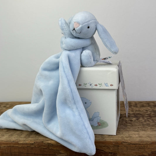 Jellycat My First Soother - Blue Bunny Velour Soother Comforter Retired With Box