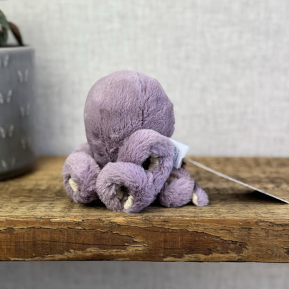 Jellycat Baby Maya Octopus - Mini Purple Octopus Plush Beanie Small Toy 5”