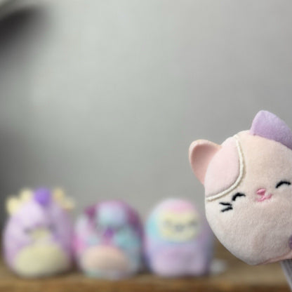 Squishmallow Squishville - Purple Pals Squad - Carlota, Patrick, Bashira & Jazzy