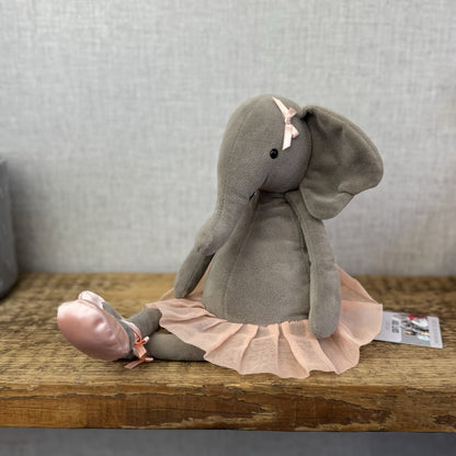 Jellycat Dancing Darcy Elephant - Medium Grey Elephant - Ballet Tutu Plush 12”