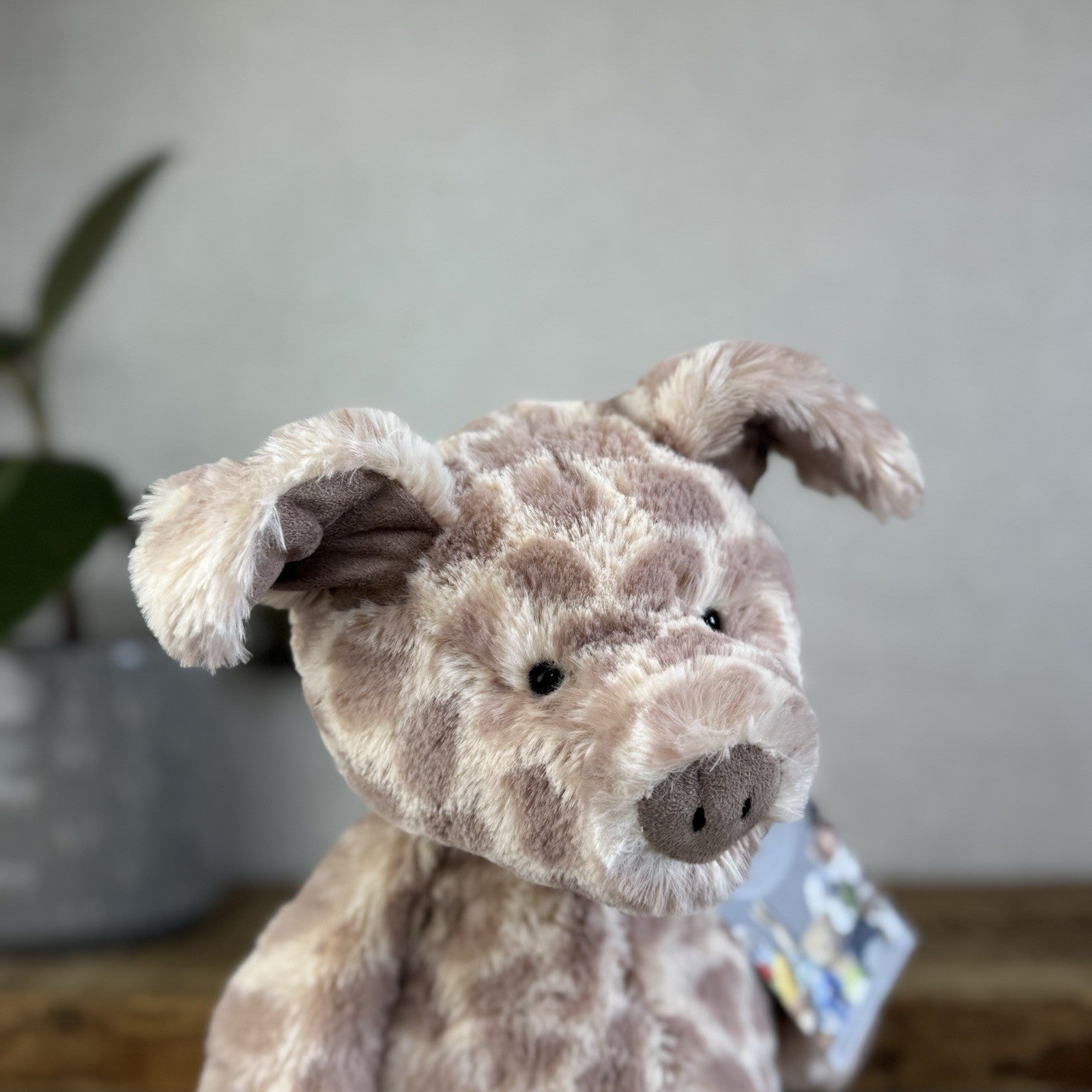 Jellycat Dapple Pig - Medium Pig Beanie Soft Pink Spotty Plush Retired Rare 14"