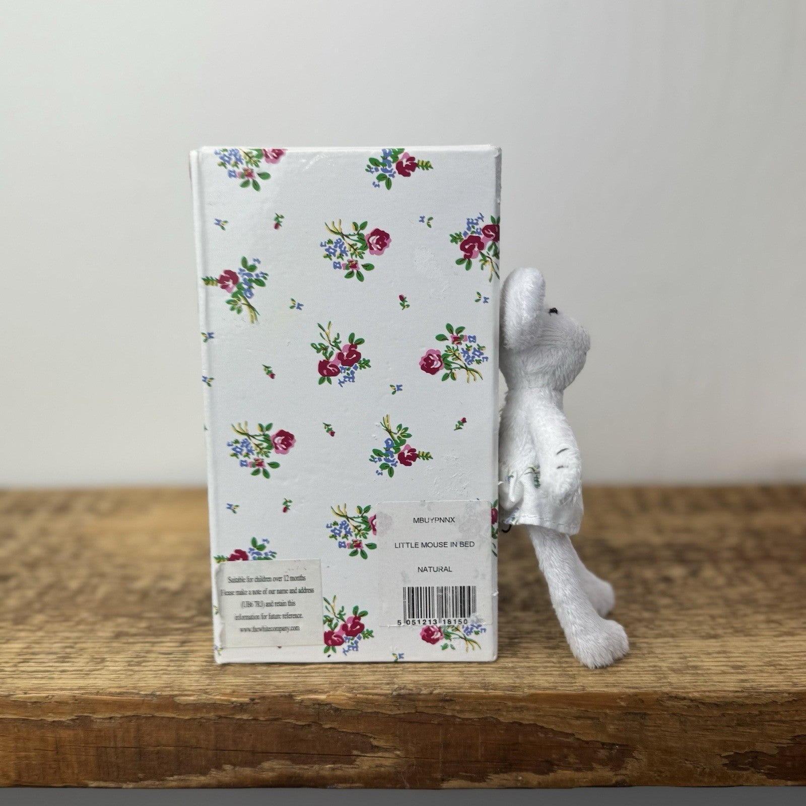 The Little White Company Little Mouse In A Bed - collectible (box damaged) 