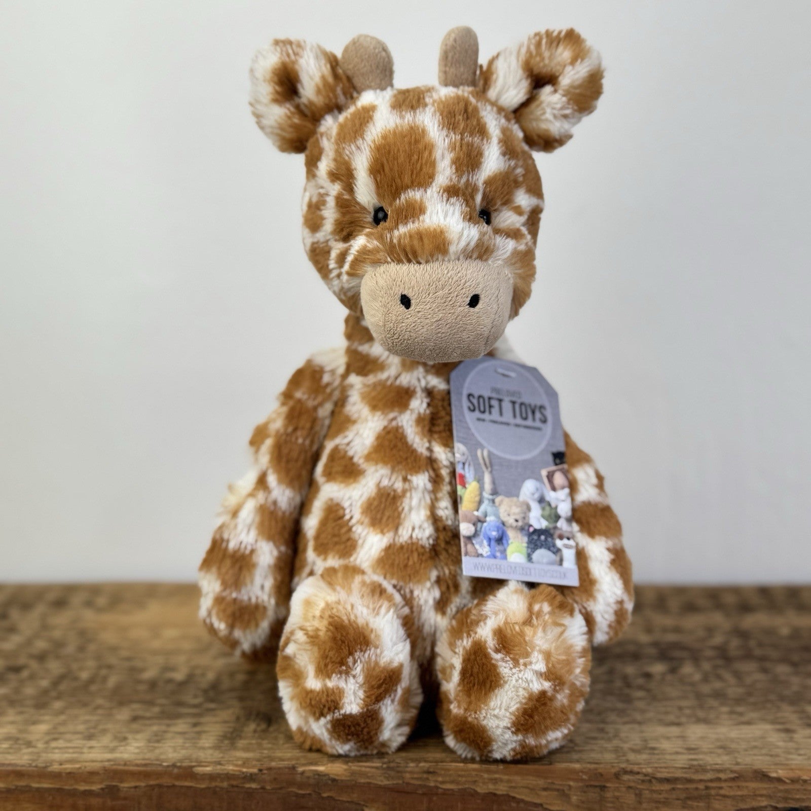 Jellycat Medium Bashful Giraffe (first Release/old Style) Beanie Retired 12"