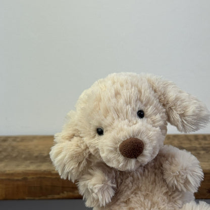 Jellycat Yummy Puppy - First Release - Golden Tiny Beanie Dog Rare 6"