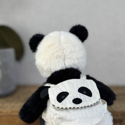 Jellycat Backpack Panda - Panda With Backpack - Small Fluffy Panda Plush 10”