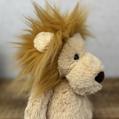 Jellycat Medium Bashful Lion Plush - Retired Medium Bashful Wild Animal 12"