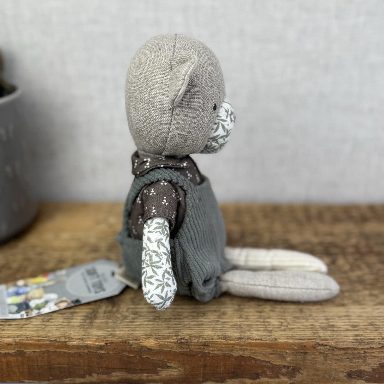Mamas & Papas X Laura Ashley Bear - Scandinavian Baby Boy Bear Green Leaves Rare