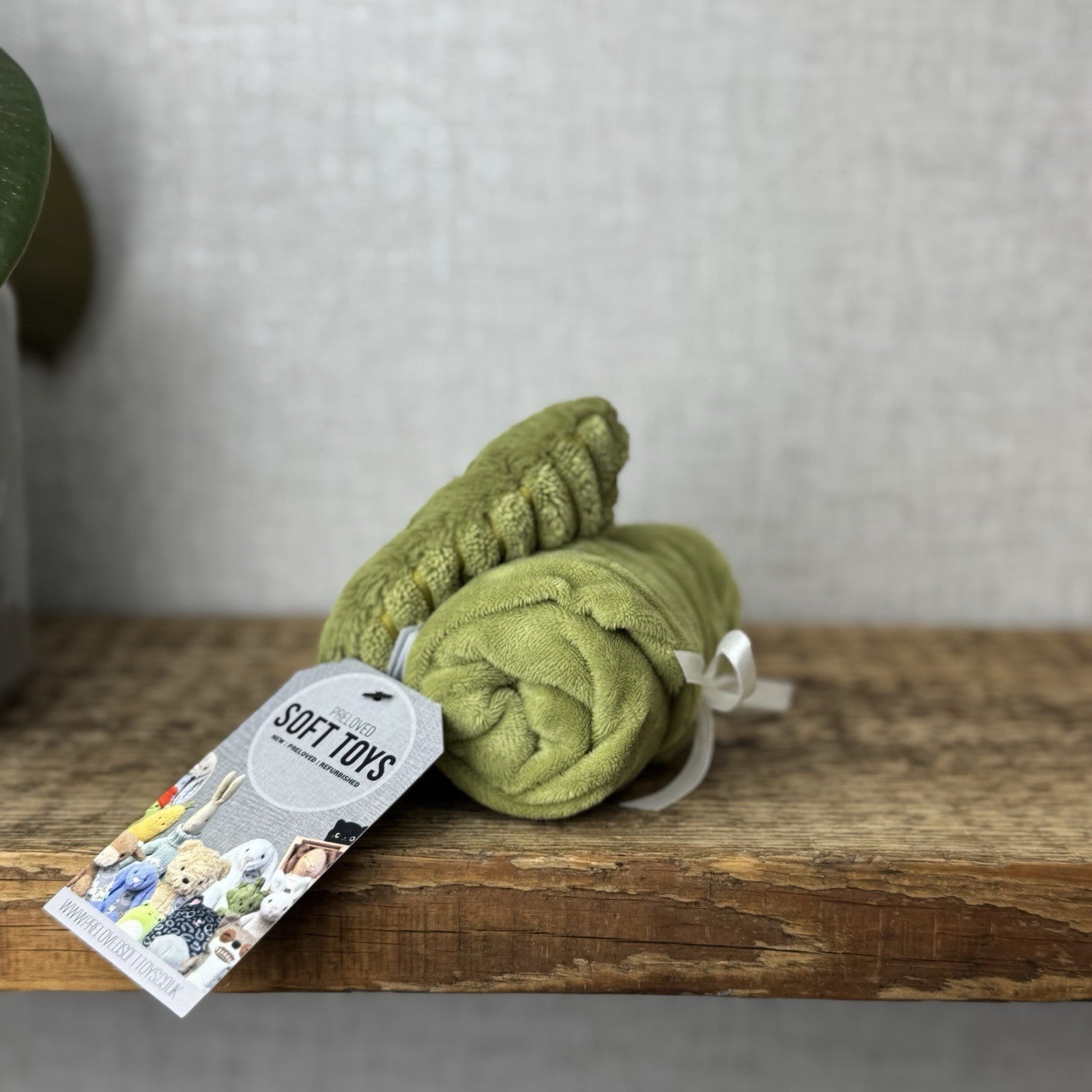 Jellycat Beech Leaf Soother - Green Leaf Neutral Baby Soother Comforter NWOT 