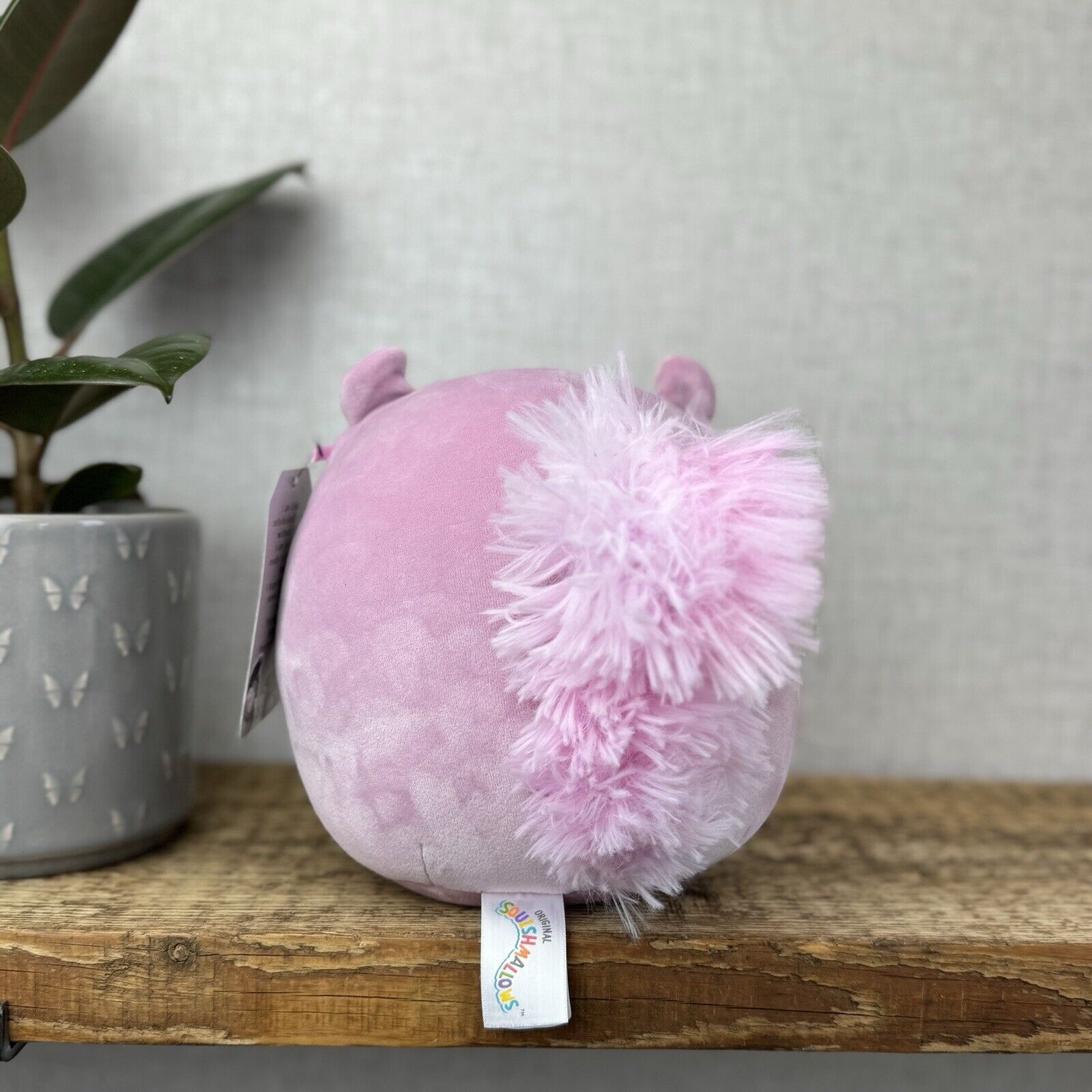 Squishmallow Allina The Squirrel - Pink Squirrel Soft Plush Fluffy Tail - 7.5”