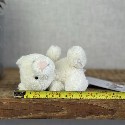 Jellycat Baby Poppet Cream Cat - Tiny Cream Mini Cat Kitten Soft Toy 4"