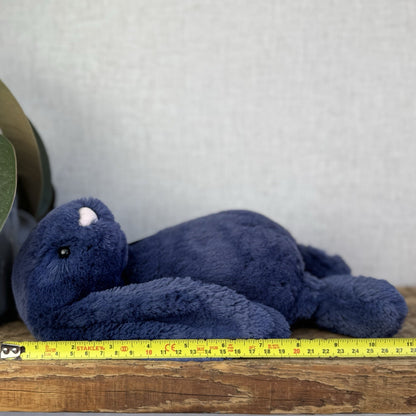 Jellycat Medium Navy Bashful Bunny - Jellycat Dark Blue Retired Rabbit 12” (#2)