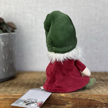 Jellycat Noel Nisse Gnome - Small Garden Gnome Soft Toy Beanie Display 6"