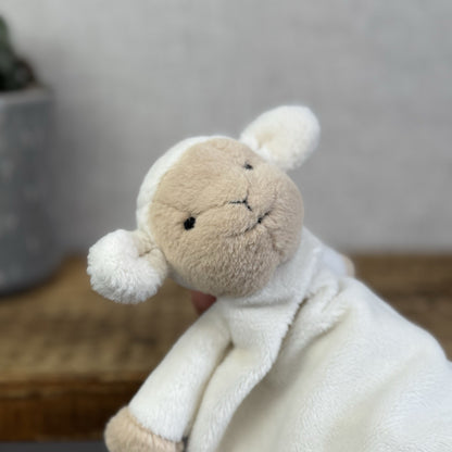 Jellycat Husbie Lamb Soother Comoforter - Sheep Baby Soft Toy Blanket NWOT