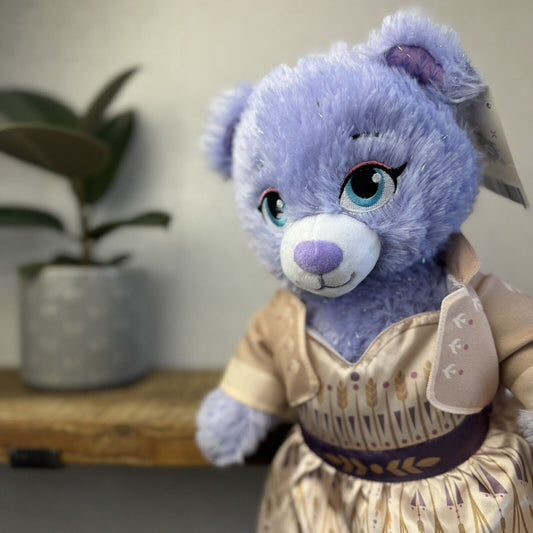Build a Bear Disney Frozen - Anna Purple Sparkle 16" - Retired 2019 New With Tag