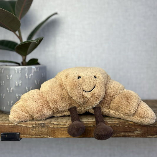 Jellycat Large Amuseable Croissant - Large Croissant Toy - Larger Pastry 12”