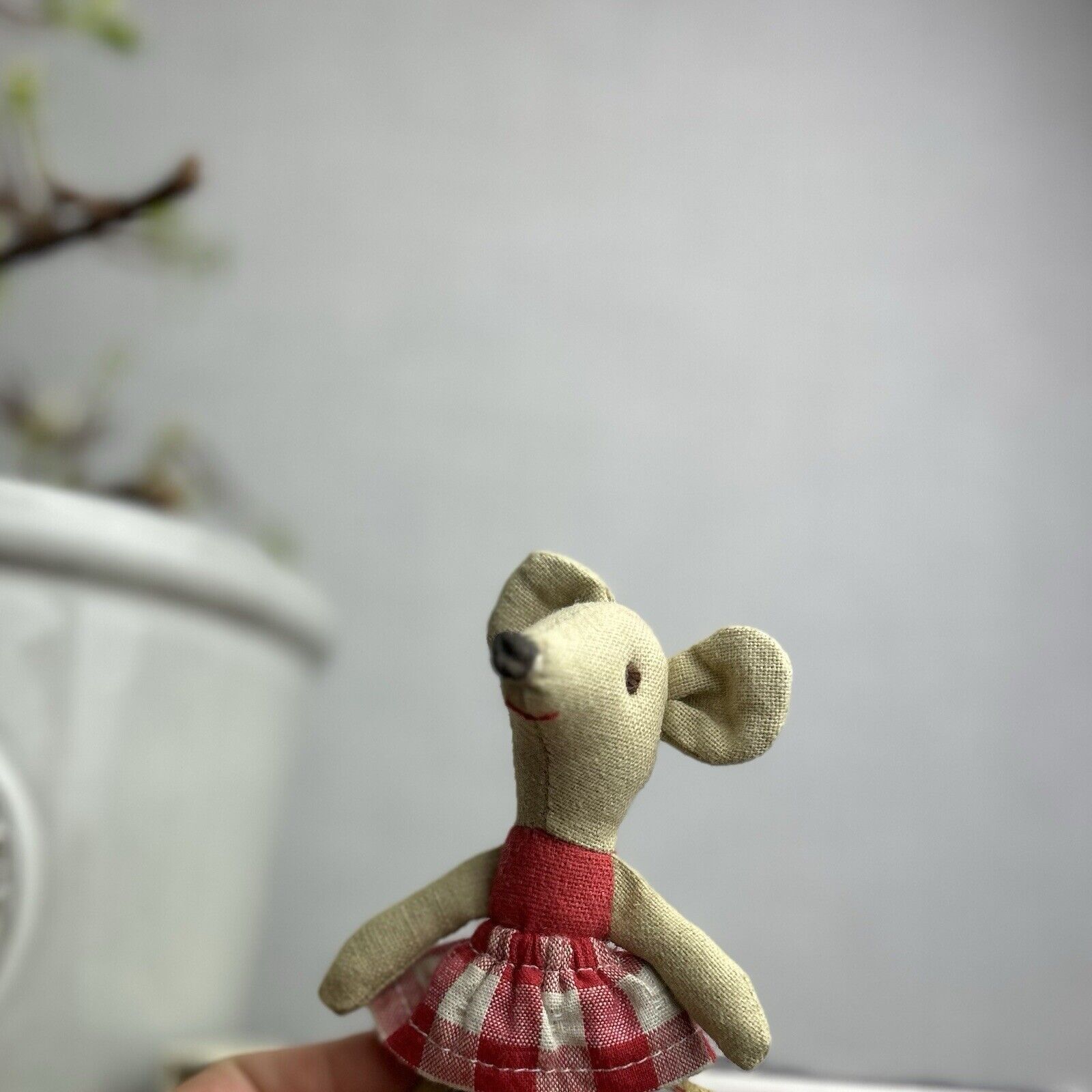 Maileg Little Sister in a Box 2012 - First Edition - Red Mouth Painted Nose