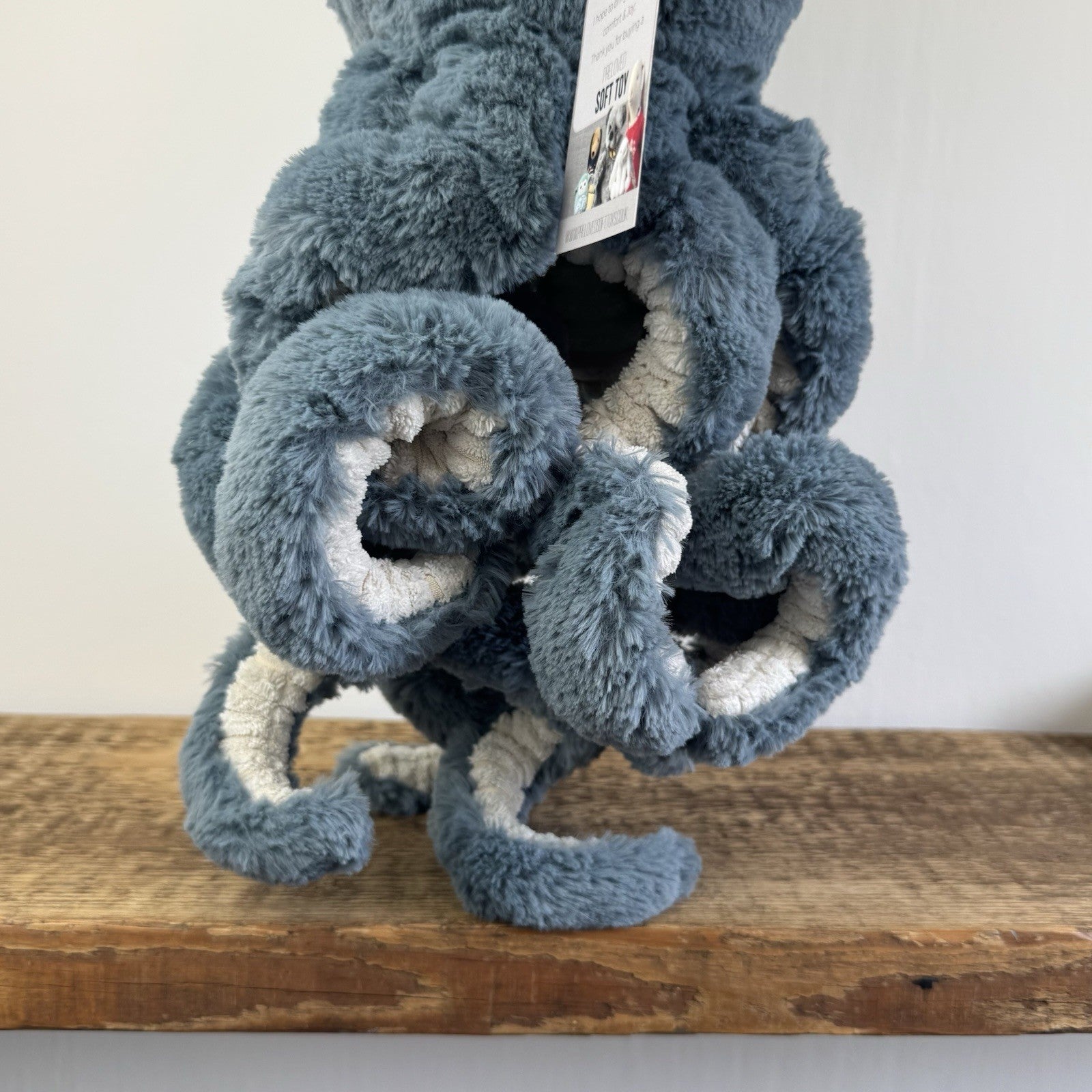 Jellycat Large Storm Octopus - Navy Large Octopus Beanie Retired Blue 20”