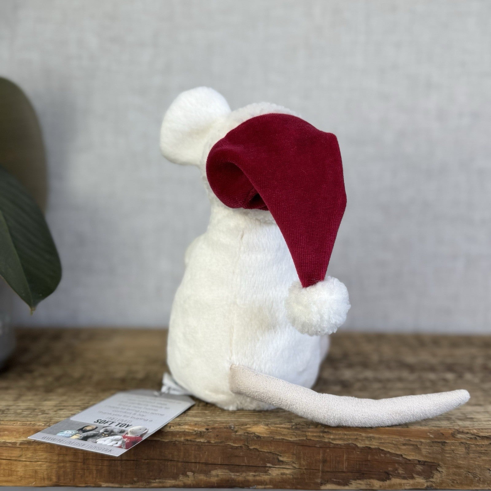 Jellycat Merry Mouse - Mouse With Candycane & Hat Retired Christmas Mouse 8"