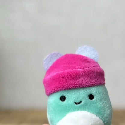 Squishmallow Squishville - Zobey Ocopus - Octopus Tiny With Pink Hat Squish 2"
