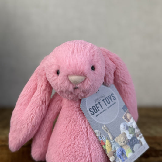 Jellycat Small Bashful Sorbet Bunny - Soft Pink Rabbit Retired Jellycat 8" (#2)