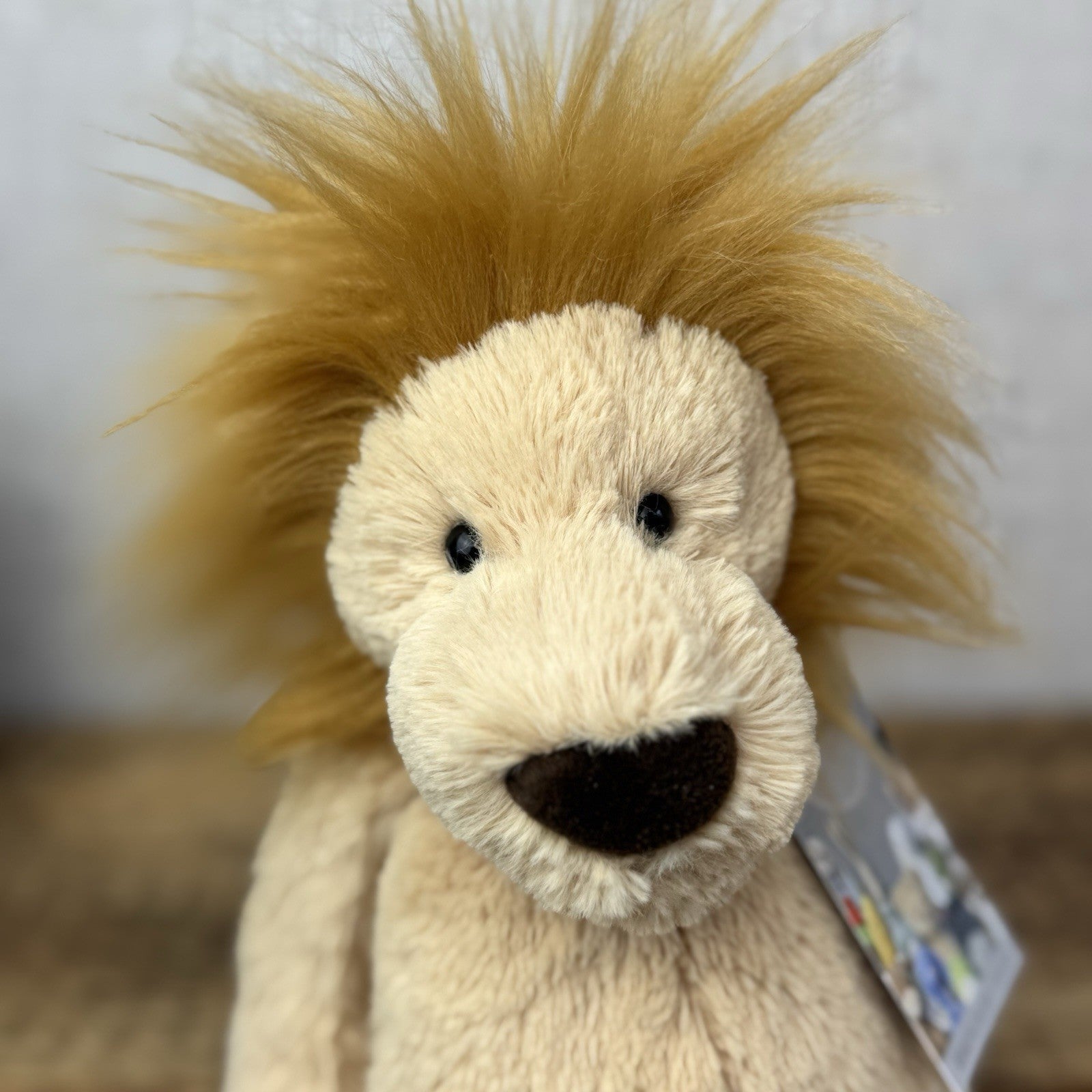 Jellycat Medium Bashful Lion Plush - Retired Medium Bashful Wild Animal 12"