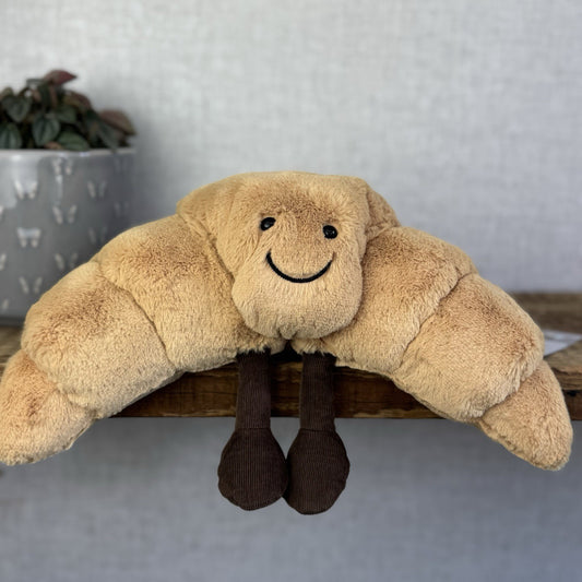 Jellycat Large Amuseable Croissant - Large Croissant Toy - Larger Pastry 12”