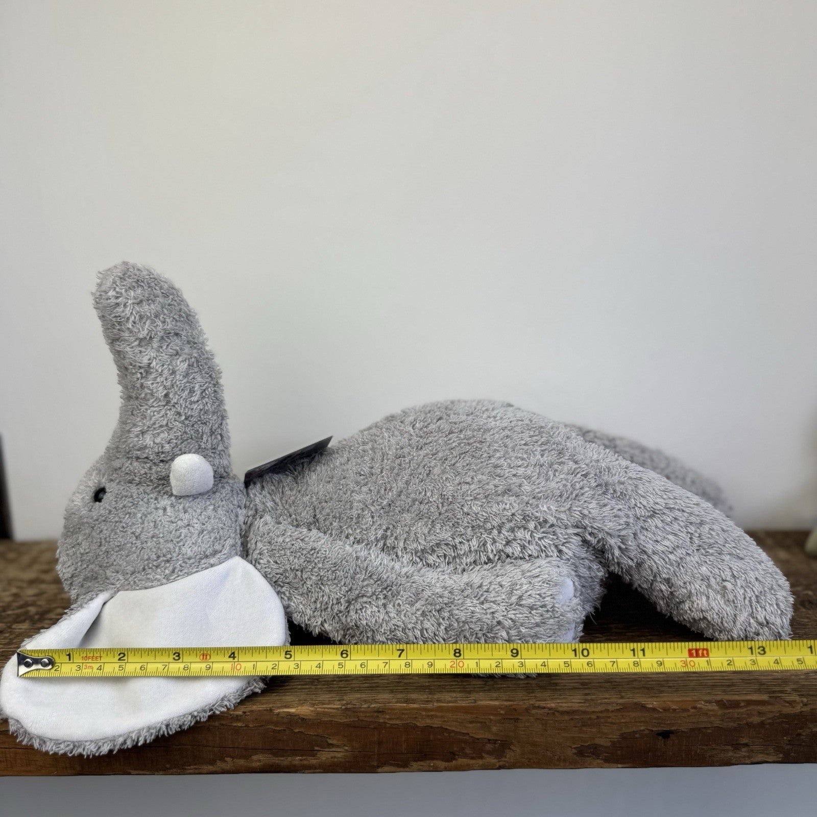 The Little White Company Elephant (Jellycat Collab) Bunglie Style Soft Toy 14"
